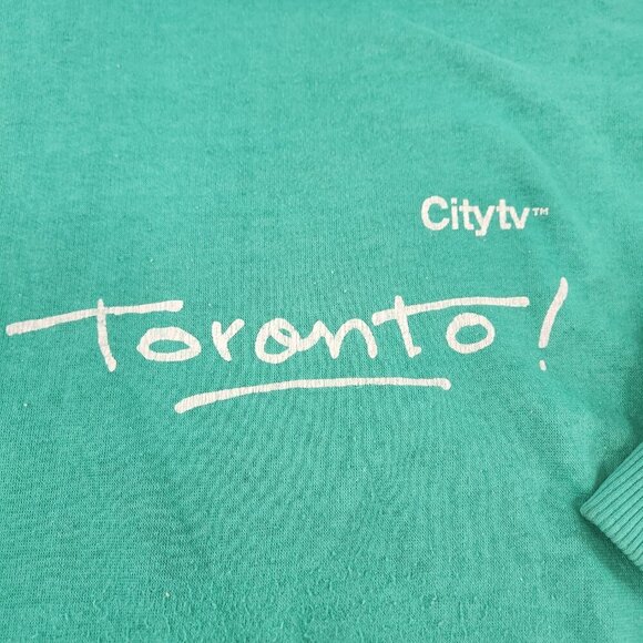 Vintage City TV Toronto Sweatshirt Unisex Small Green - Picture 5 of 14